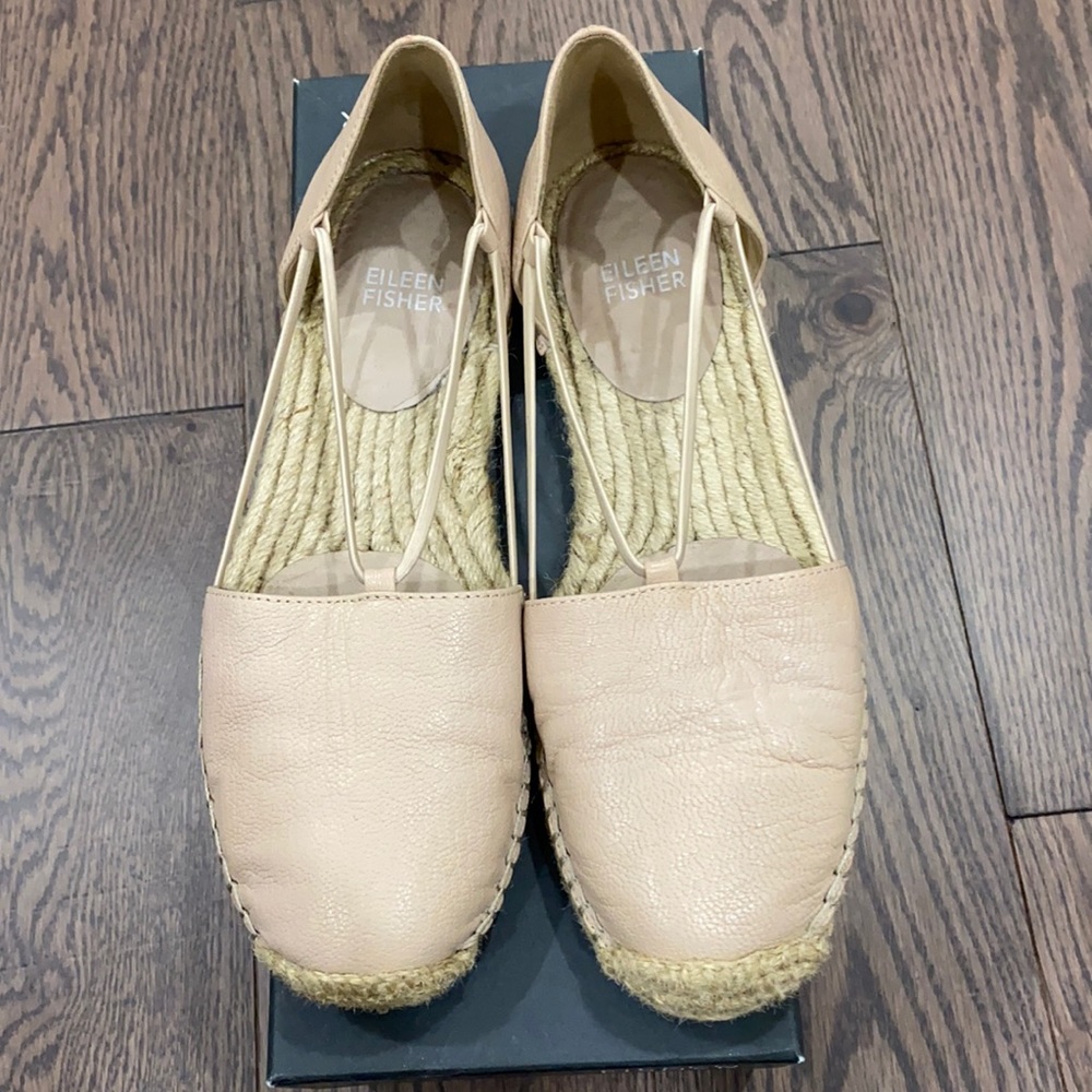 Eileen Fisher pink/nude Lee espadrille flat